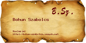 Bohun Szabolcs névjegykártya